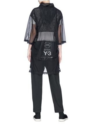 Back View - Click To Enlarge - Y-3 - Mesh hoodie T-shirt