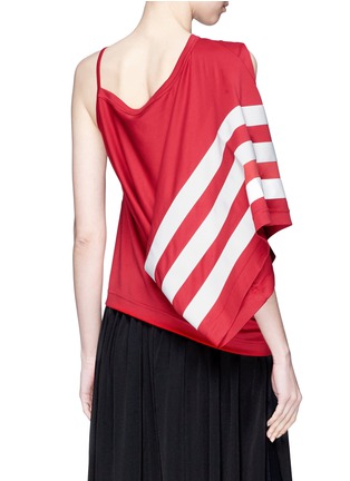 Back View - Click To Enlarge - Y-3 - 3-Stripes asymmetric sleeveless top