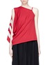 Main View - Click To Enlarge - Y-3 - 3-Stripes asymmetric sleeveless top