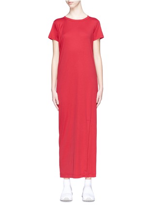 Main View - Click To Enlarge - Y-3 - 3-Stripes layered back maxi dress