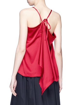 Back View - Click To Enlarge - Y-3 - Drape back satin camisole top