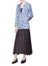 Figure View - Click To Enlarge - BLAZÉ MILANO - 'Marga' floral print silk everyday blazer