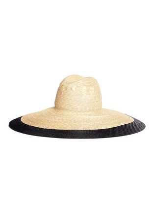 Figure View - Click To Enlarge - GIGI BURRIS MILLINERY - 'Mimi' double braid brim panama hat