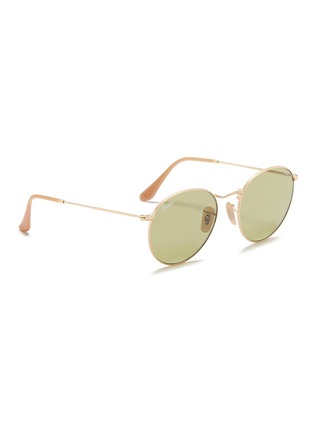 Figure View - Click To Enlarge - RAY-BAN - 'RB3447' metal round sunglasses