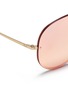 Detail View - Click To Enlarge - RAY-BAN - 'Blaze' metal aviator mirror sunglasses