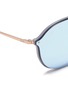 Detail View - Click To Enlarge - RAY-BAN - 'Blaze' metal round mirror sunglasses