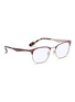 Figure View - Click To Enlarge - RAY-BAN - 'RB6346' tortoiseshell metal square optical glasses