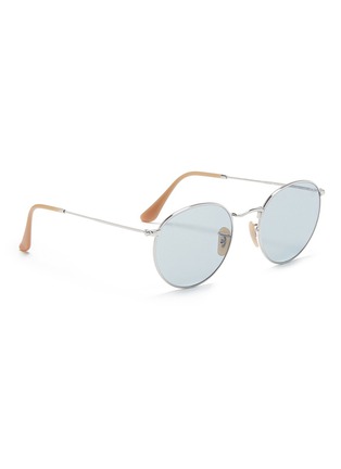 Figure View - Click To Enlarge - RAY-BAN - 'RB3447' metal round sunglasses