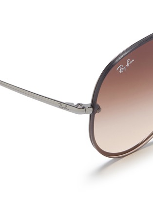 Detail View - Click To Enlarge - RAY-BAN - 'Blaze' metal aviator sunglasses