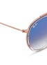 Detail View - Click To Enlarge - RAY-BAN - 'RB3647-N' round double bridge sunglasses