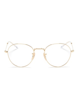 Main View - Click To Enlarge - RAY-BAN - 'RB3582V' metal round optical glasses