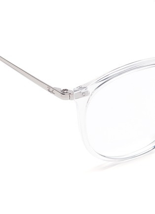 Detail View - Click To Enlarge - RAY-BAN - 'RB7140' acetate front metal Wayfarer optical glasses