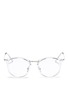 Main View - Click To Enlarge - RAY-BAN - 'RB7140' acetate front metal Wayfarer optical glasses