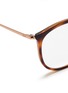 Detail View - Click To Enlarge - RAY-BAN - 'RB7140' metal temple tortoiseshell acetate round optical glasses