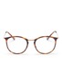 Main View - Click To Enlarge - RAY-BAN - 'RB7140' metal temple tortoiseshell acetate round optical glasses