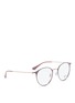 Figure View - Click To Enlarge - RAY-BAN - 'RB6378F' metal round optical glasses
