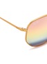 Detail View - Click To Enlarge - RAY-BAN - 'Marshal' double bridge mirror hexagonal sunglasses
