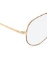 Detail View - Click To Enlarge - RAY-BAN - 'Aviator Optics' tortoiseshell front metal optical glasses