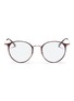 Main View - Click To Enlarge - RAY-BAN - 'RB6378F' tortoiseshell metal round optical glasses