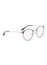 Figure View - Click To Enlarge - RAY-BAN - 'RB6378F' tortoiseshell metal round optical glasses