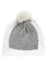 Main View - Click To Enlarge - BERNSTOCK SPEIRS - Pompom veil cashmere beanie
