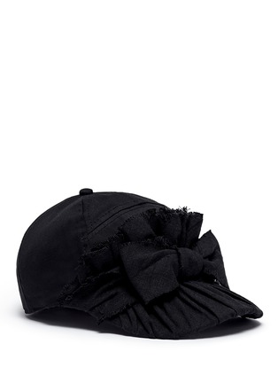 Main View - Click To Enlarge - BERNSTOCK SPEIRS - Linen bow baseball cap