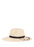 Figure View - Click To Enlarge - EUGENIA KIM - 'Emmanuelle' slogan straw sun hat