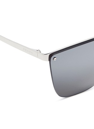 Detail View - Click To Enlarge - PRADA - Mounted lens angular cat eye sunglasses