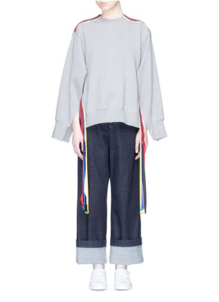 Main View - Click To Enlarge - PORTS 1961 - Fringe outseam sweatshirt