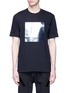 Main View - Click To Enlarge - NEIL BARRETT - Reflective square print T-shirt