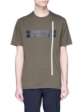 Main View - Click To Enlarge - NEIL BARRETT - Stripe T-shirt