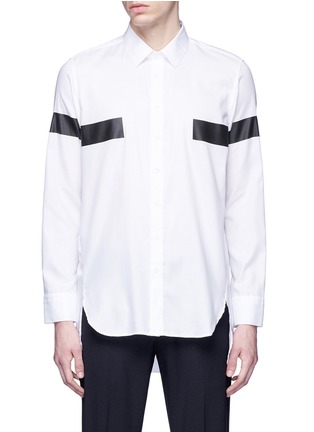 Main View - Click To Enlarge - NEIL BARRETT - Reflective stripe shirt