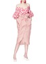 Figure View - Click To Enlarge - 73052 - 'Mil Rayas' pinstripe ruffle drape wrap skirt