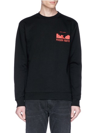 Main View - Click To Enlarge - MC Q - 'Poison Youth' print sweatshirt