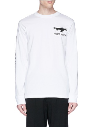 Main View - Click To Enlarge - MC Q - Poison Youth' print long sleeve T-shirt