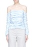 Main View - Click To Enlarge - GEORGIA ALICE - 'Girlsss' ruched off-shoulder poplin top