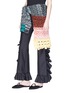 Front View - Click To Enlarge - SONIA RYKIEL - Colourblock crochet knit cape