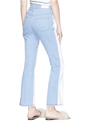 Back View - Click To Enlarge - SONIA RYKIEL - Colourblock flared jeans
