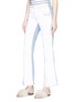 Front View - Click To Enlarge - SONIA RYKIEL - Colourblock flared jeans