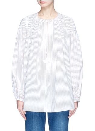 Main View - Click To Enlarge - SONIA RYKIEL - Balloon sleeve stripe poplin shirt