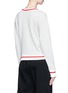 Back View - Click To Enlarge - SONIA RYKIEL - Knit trim logo embroidered sweatshirt