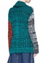 Back View - Click To Enlarge - SONIA RYKIEL - Colourblock crochet knit cardigan