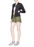 Figure View - Click To Enlarge - THE UPSIDE - 'Fiesta' lace-up outseam shorts