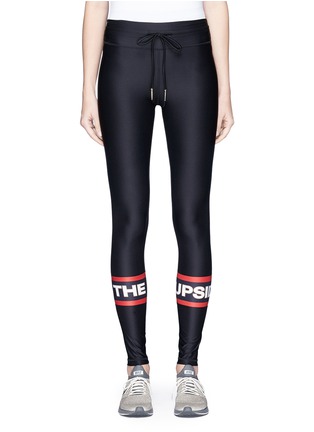 Main View - Click To Enlarge - THE UPSIDE - 'Sandia' logo print compression yoga pants