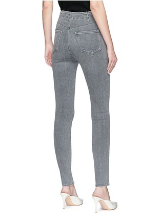 Back View - Click To Enlarge - J BRAND - 'Natasha' button pocket skinny jeans