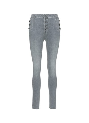 Main View - Click To Enlarge - J BRAND - 'Natasha' button pocket skinny jeans