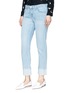 Front View - Click To Enlarge - J BRAND - 'Sadey' let-out cuff cropped jeans