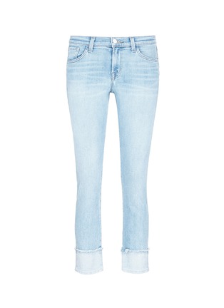 Main View - Click To Enlarge - J BRAND - 'Sadey' let-out cuff cropped jeans
