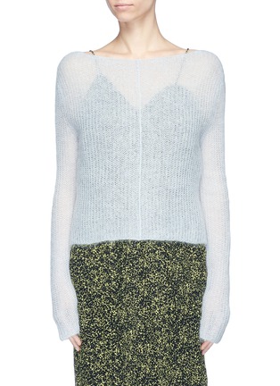 Main View - Click To Enlarge - AALTO - Boat neck Mohair blend sweater