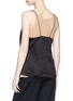 Back View - Click To Enlarge - AALTO - Satin camisole overlay crepe tank top